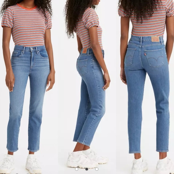 Levi’s 724 High Rise Straight Crop Jeans Women’s Size 29 - Picture 1 of 5